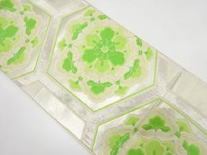 アンティーク　亀甲に華紋織り出し袋帯（着用可）